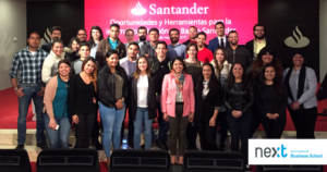 Visita al Banco Santander de alumnos de Next