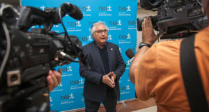 Manuel Castells durante su conferencia del curso académico 2016/2017